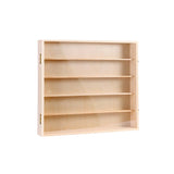 Modern Rectangular Wooden Natural Pine Display Cabinet Image - 7