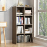 Modern Rectangular Wooden Vertical Storage Bookcase Image - 9