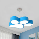 Modern Red Cat Paw LED Acrylic Children Room Pendant Light Image - 9