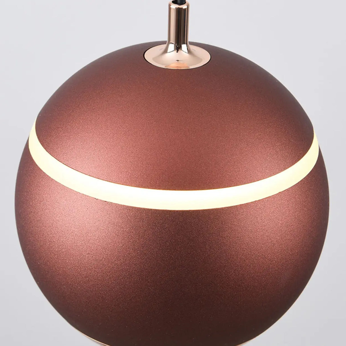 Modern Red Globe Bedroom Pendant Light Glass Shade Image - 13