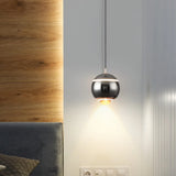 Modern Red Globe Bedroom Pendant Light Glass Shade Image - 15