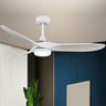 Modern Remote 3 Blade Wood Ceiling Fan with LED Light Image - 3