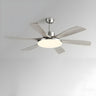 Modern Remote 6 Blade Down Rod Ceiling Fan with Light Image - 6