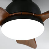 Modern Remote Control 3 Blade LED Ceiling Fan Light Image - 12