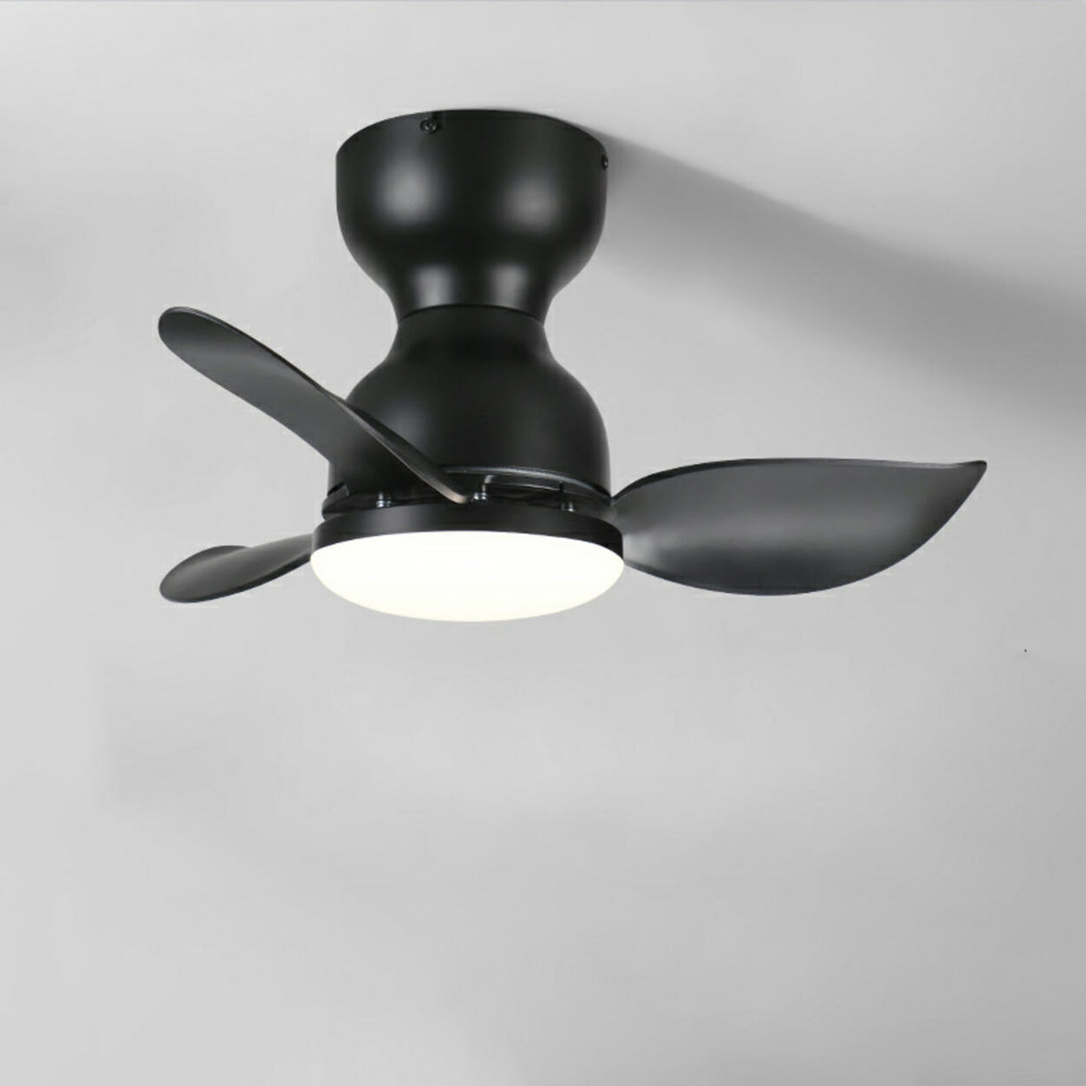 Modern Remote Control 3 Blade LED Ceiling Fan Light Image - 6