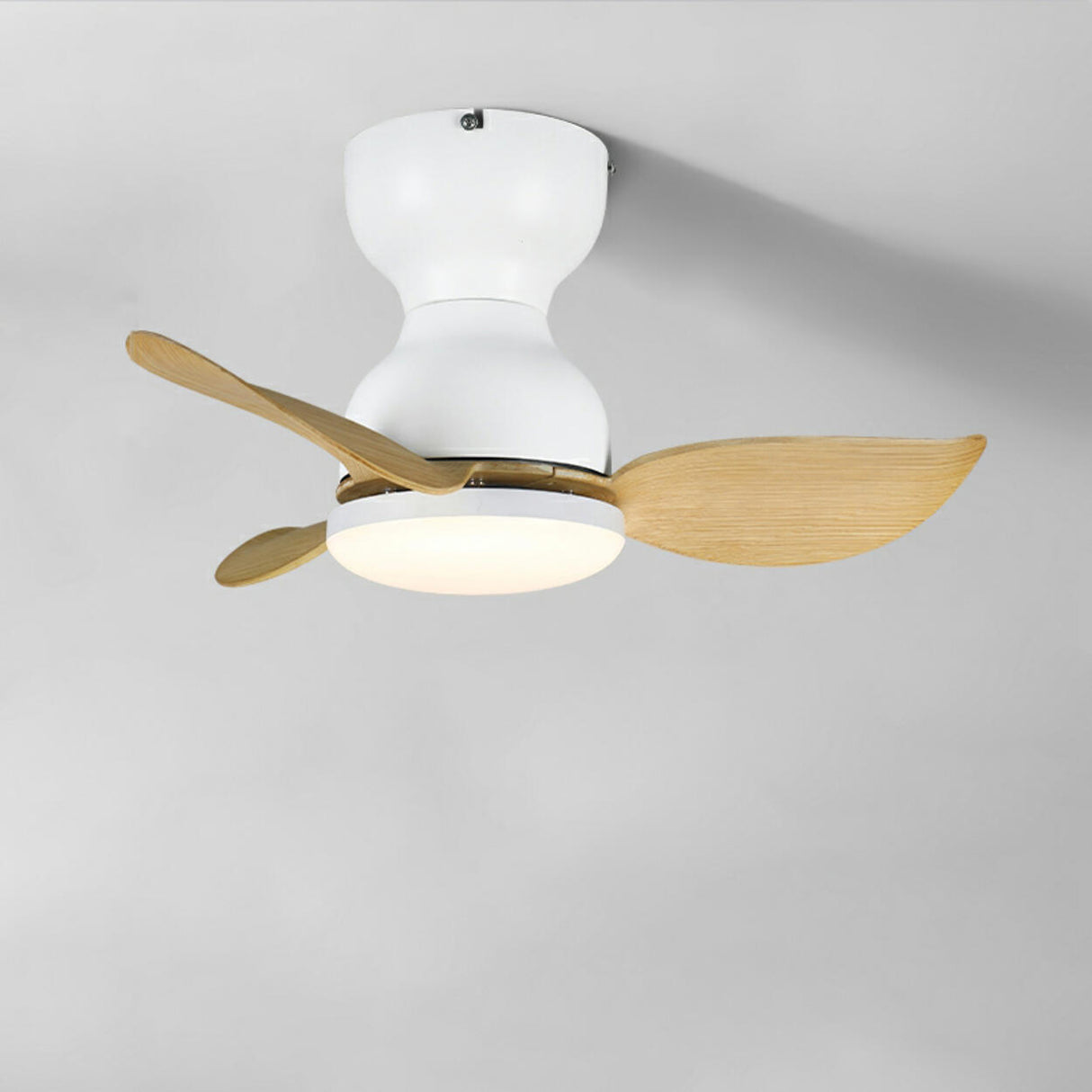 Modern Remote Control 3 Blade LED Ceiling Fan Light Image - 8