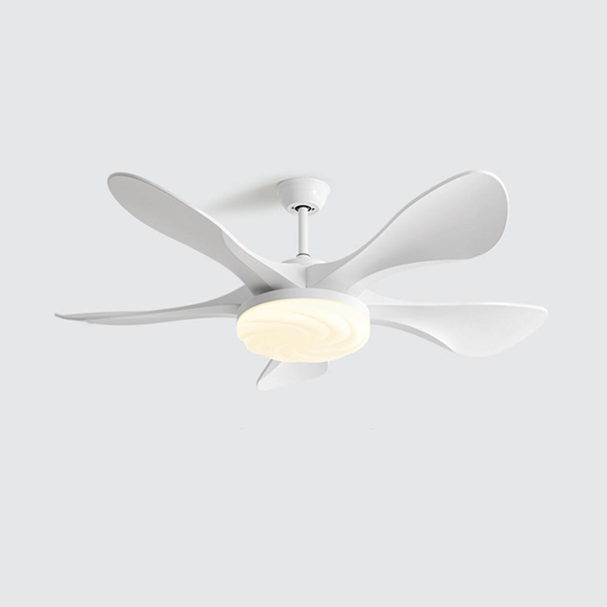 Modern Remote Control Wood Look Ceiling Fan with Light Image - 12