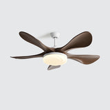 Modern Remote Control Wood Look Ceiling Fan with Light Image - 4