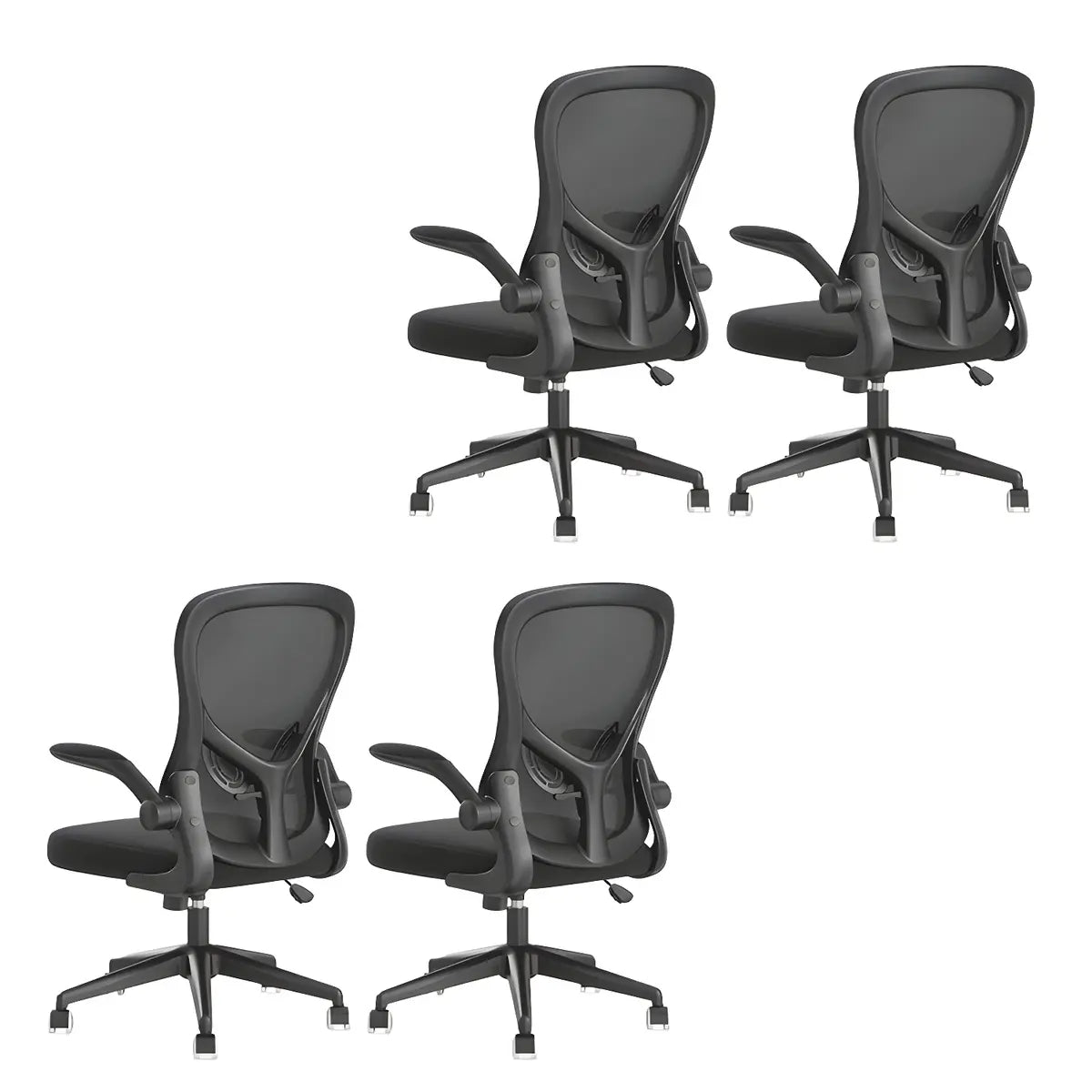 Modern Removable Arms Mesh Ergonomic Office Chairs Image - 15