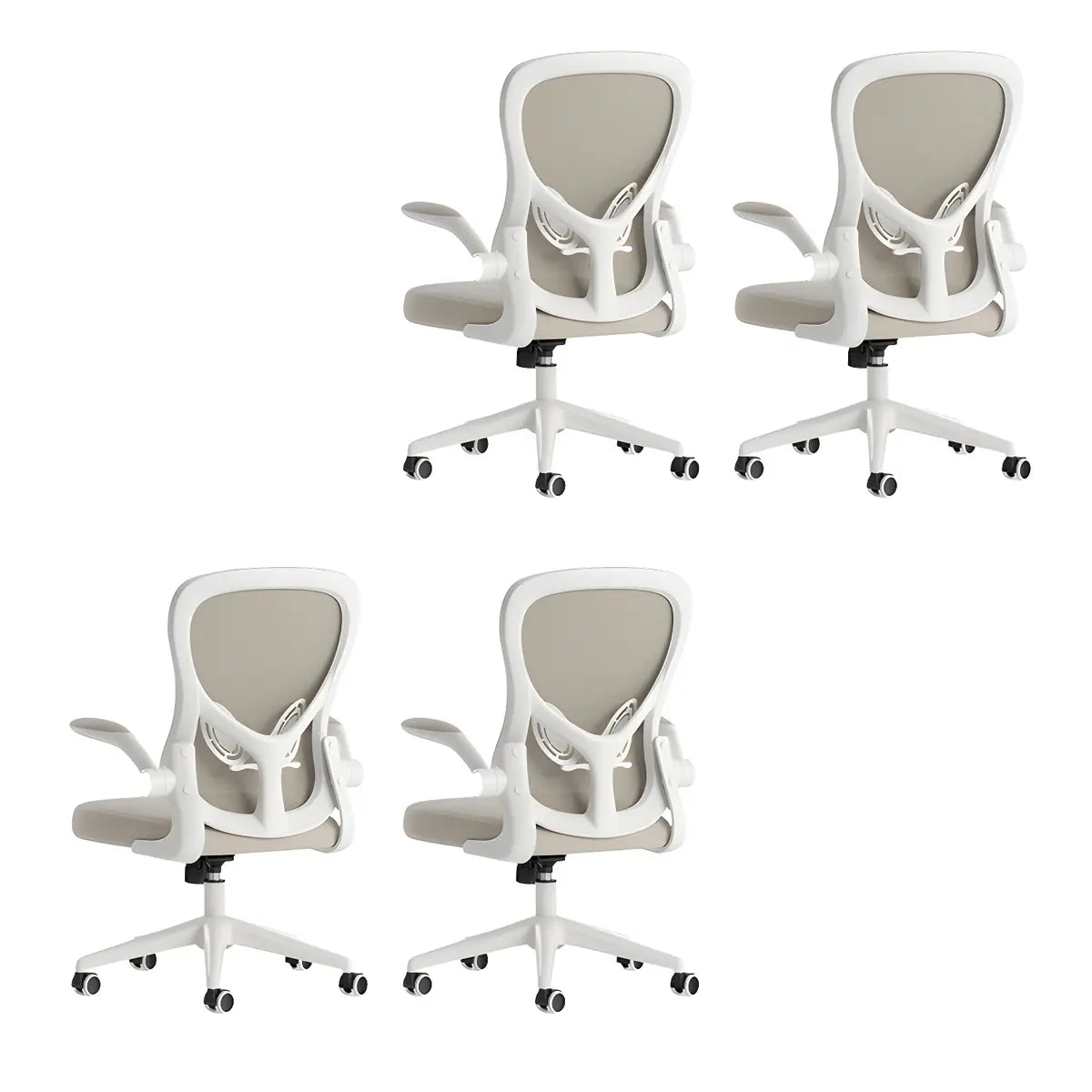 Modern Removable Arms Mesh Ergonomic Office Chairs Image - 21