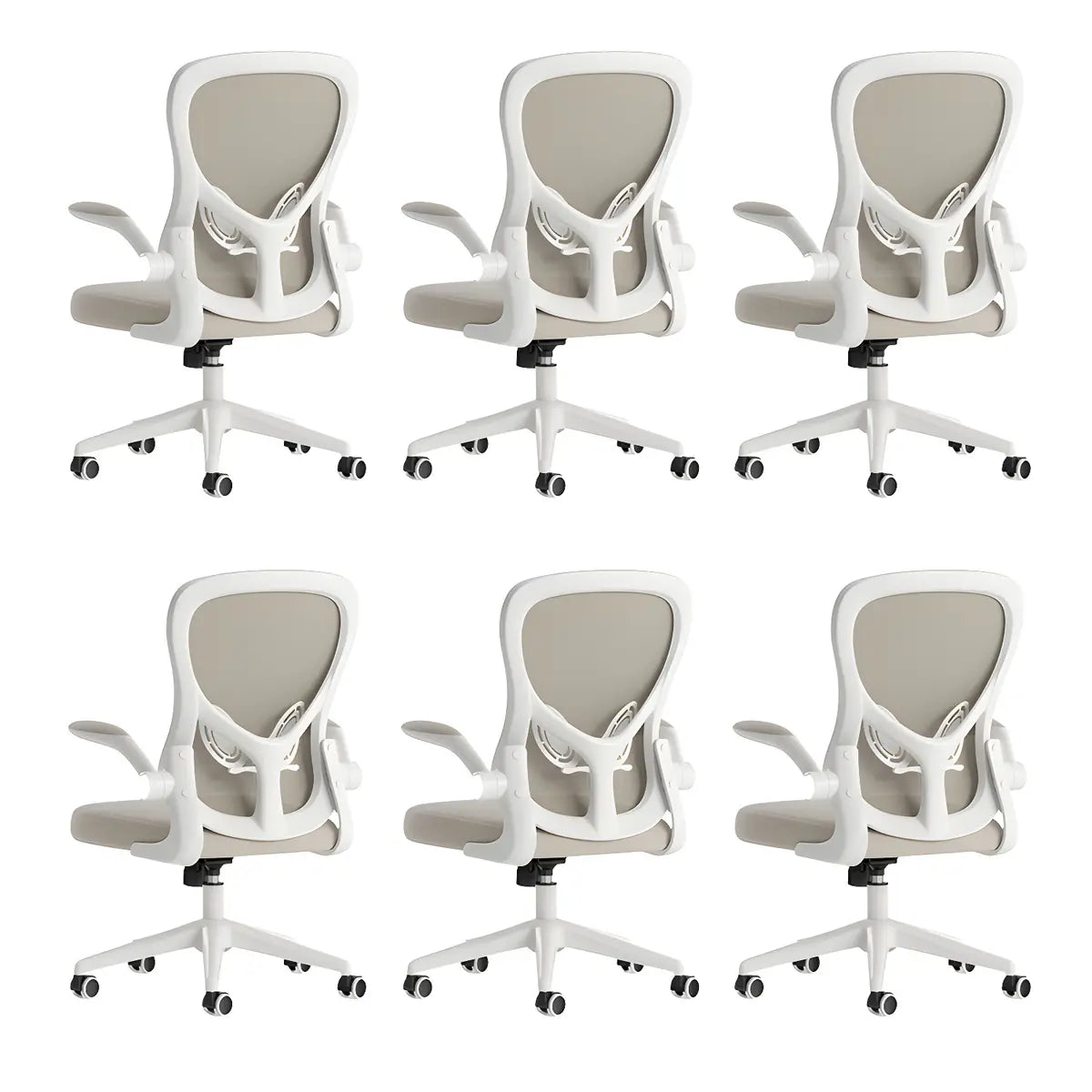 Modern Removable Arms Mesh Ergonomic Office Chairs Image - 22