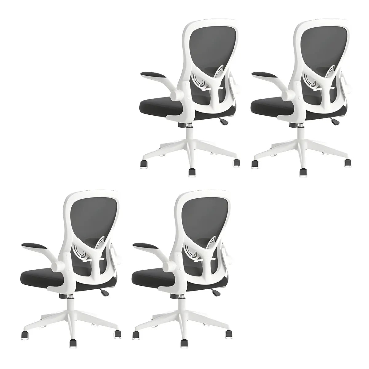 Modern Removable Arms Mesh Ergonomic Office Chairs Image - 4