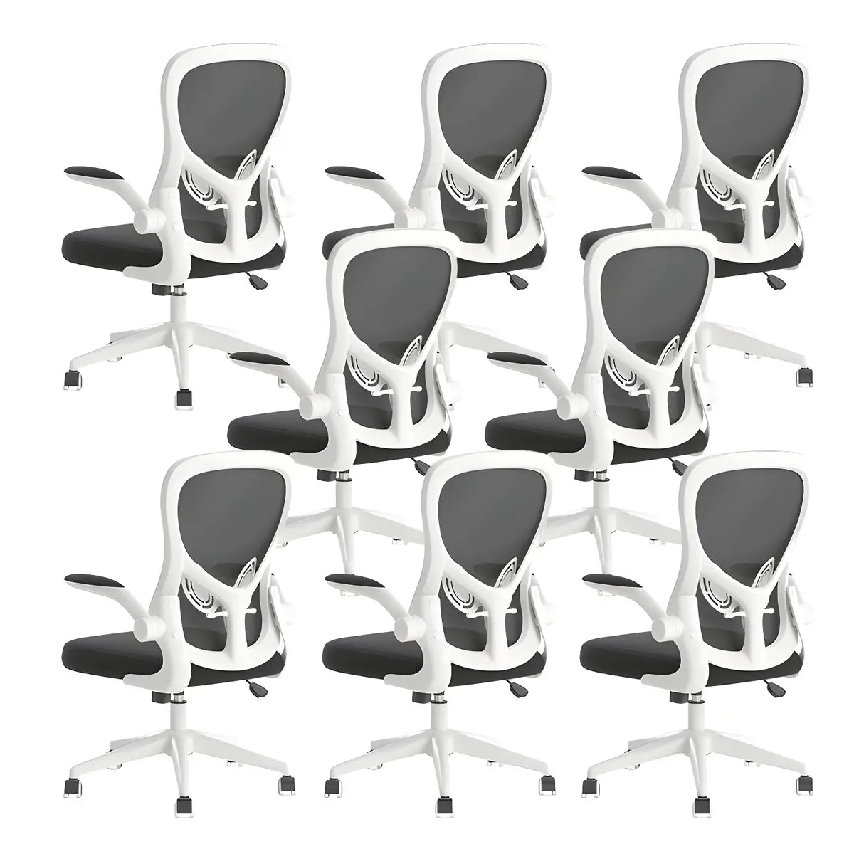 Modern Removable Arms Mesh Ergonomic Office Chairs Image - 8