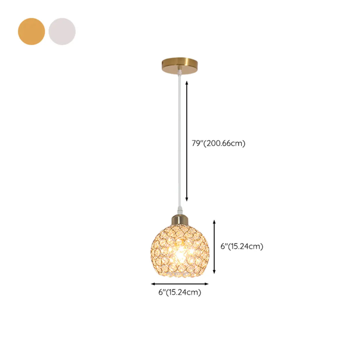 Modern Restaurant Gold Crystal Hollow Dome Pendant Light Image - 16