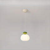 Modern Ribbed Drum Lantern Pendant Light Flexible Length Image - 10