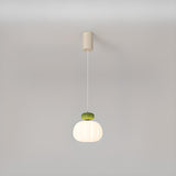 Modern Ribbed Drum Lantern Pendant Light Flexible Length Image - 8