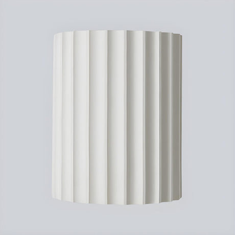 Modern Ribbed Half Cylinder Up Down Wall Light Sconce Image - 2