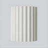 Modern Ribbed Half Cylinder Up Down Wall Light Sconce Image - 2