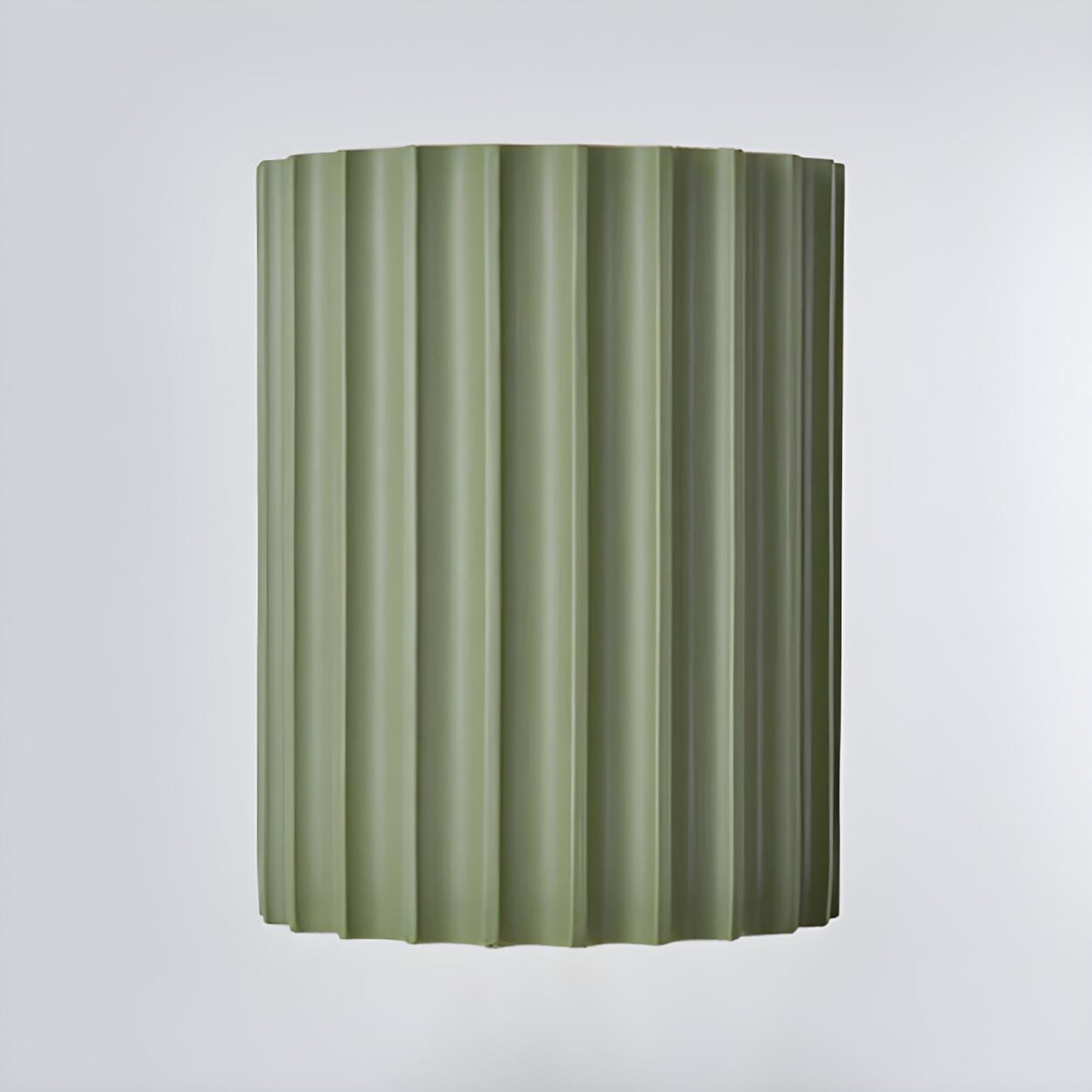 Modern Ribbed Half Cylinder Up Down Wall Light Sconce Image - 3