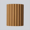 Modern Ribbed Half Cylinder Up Down Wall Light Sconce Image - 5