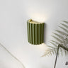 Modern Ribbed Half Cylinder Up Down Wall Light Sconce Image - 7