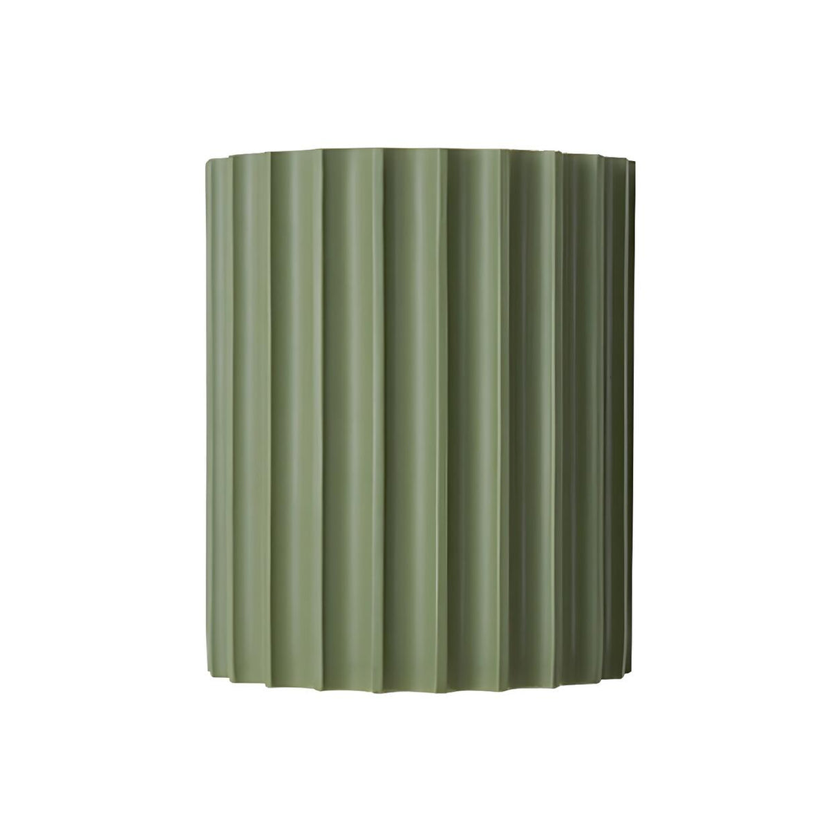 Modern Ribbed Half Cylinder Up Down Wall Light Sconce Image - 9