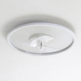 Modern Ring Remote Dimming Ceiling Fan with LED Light Image - 10