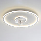 Modern Ring Remote Dimming Ceiling Fan with LED Light Image - 7