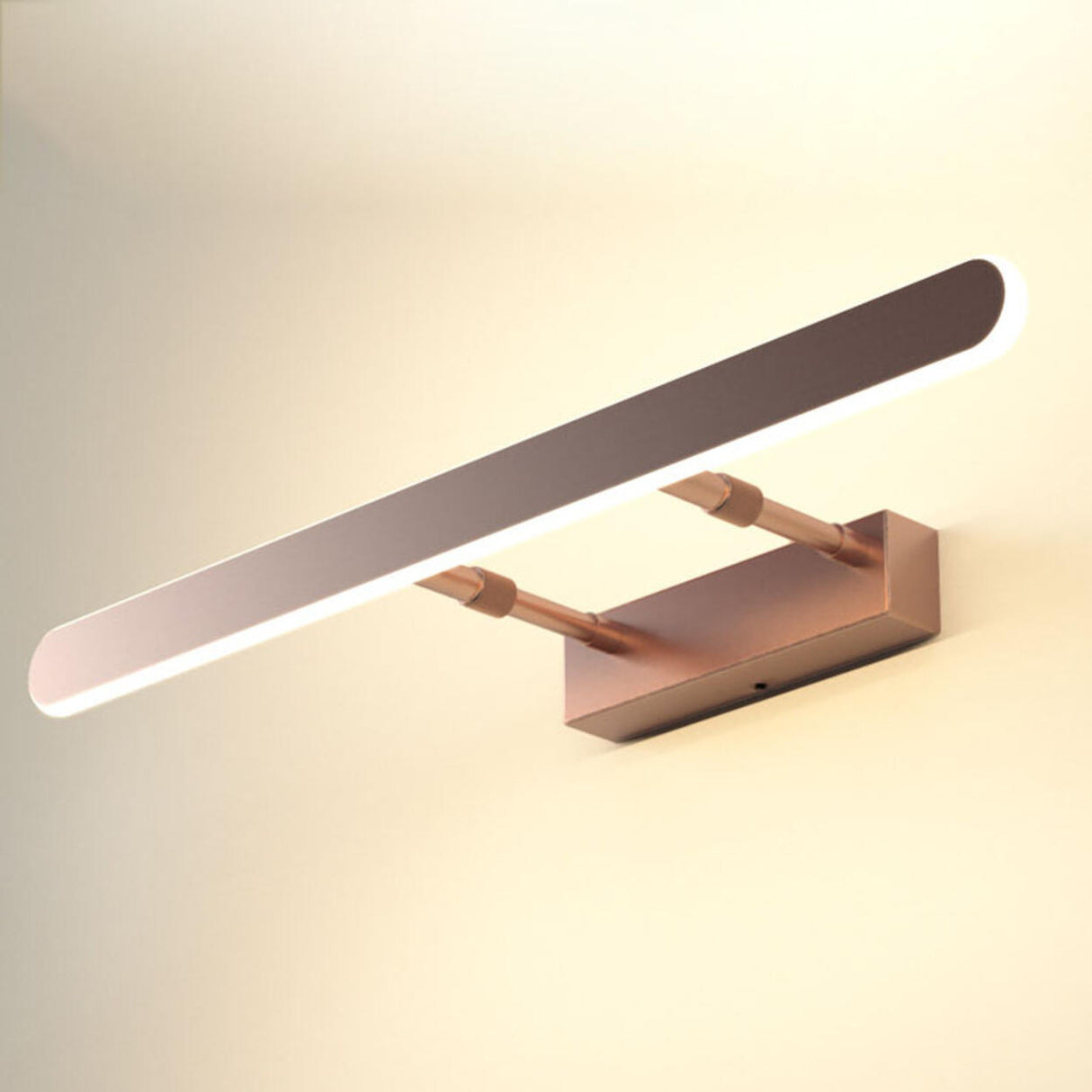 Modern Rose Gold Bathroom Vanity Light Fixture Image - 7