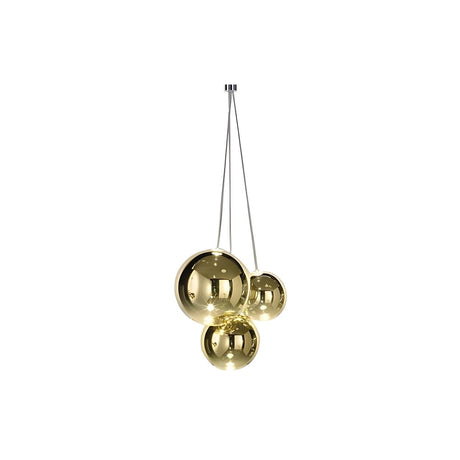 Modern Rose Gold Cluster Globe LED Chandelier  Image - 2