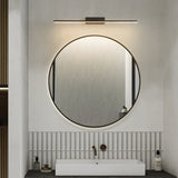 Modern Rotating Linear Metal Bathroom LED Vanity Light Image - 11