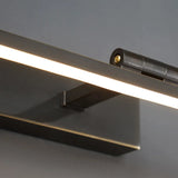 Modern Rotating Linear Metal Bathroom LED Vanity Light Image - 9