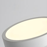 Modern Rotating White Round Metal LED Floor Lamp Image - 7