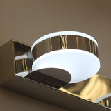 Modern Round 3-Light Chrome LED Vanity Light Image - 6