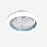 Modern Round 7 Clear Blades Ceiling Fan with LED Light Image - 12