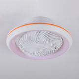 Modern Round 7 Clear Blades Ceiling Fan with LED Light Image - 13