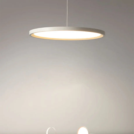 Modern Round Acrylic Pendant Light Dining Room LED Image - 1