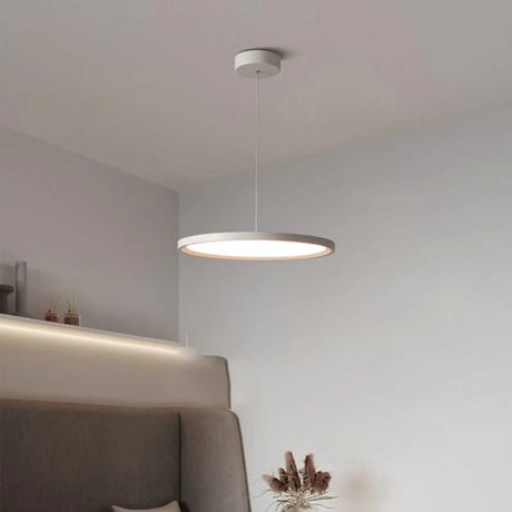 Modern Round Acrylic Pendant Light Dining Room LED Image - 2