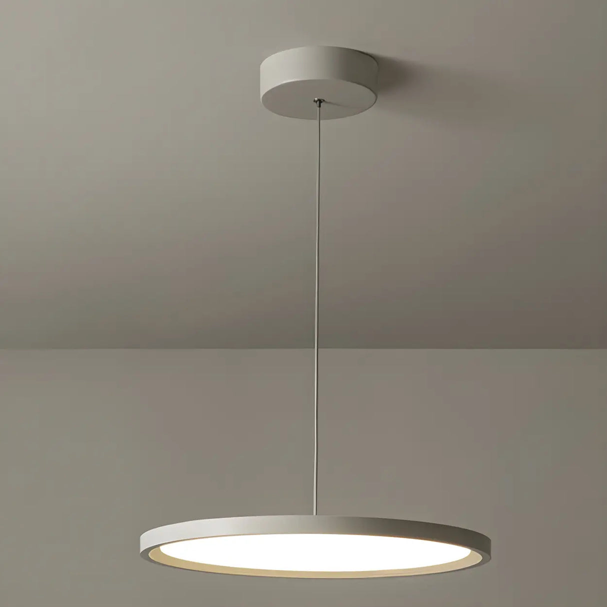 Modern Round Acrylic Pendant Light Dining Room LED Image - 7