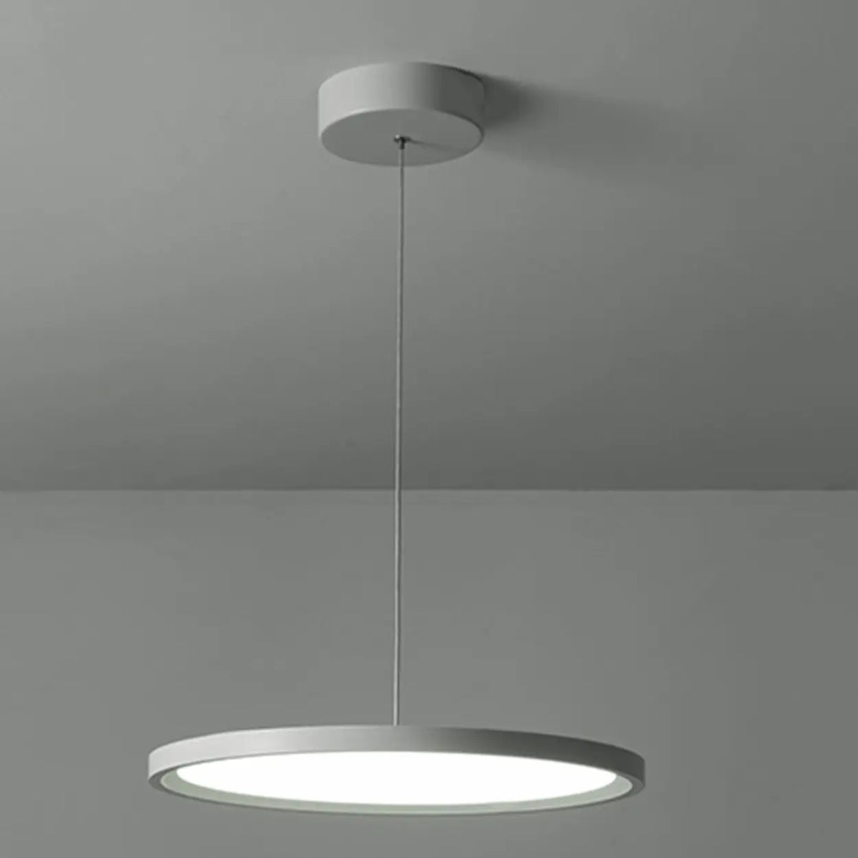 Modern Round Acrylic Pendant Light Dining Room LED Image - 8