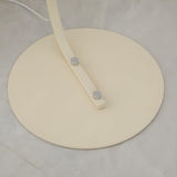 Modern Round and Black Arched Metal LED Floor Lamp Image - 7