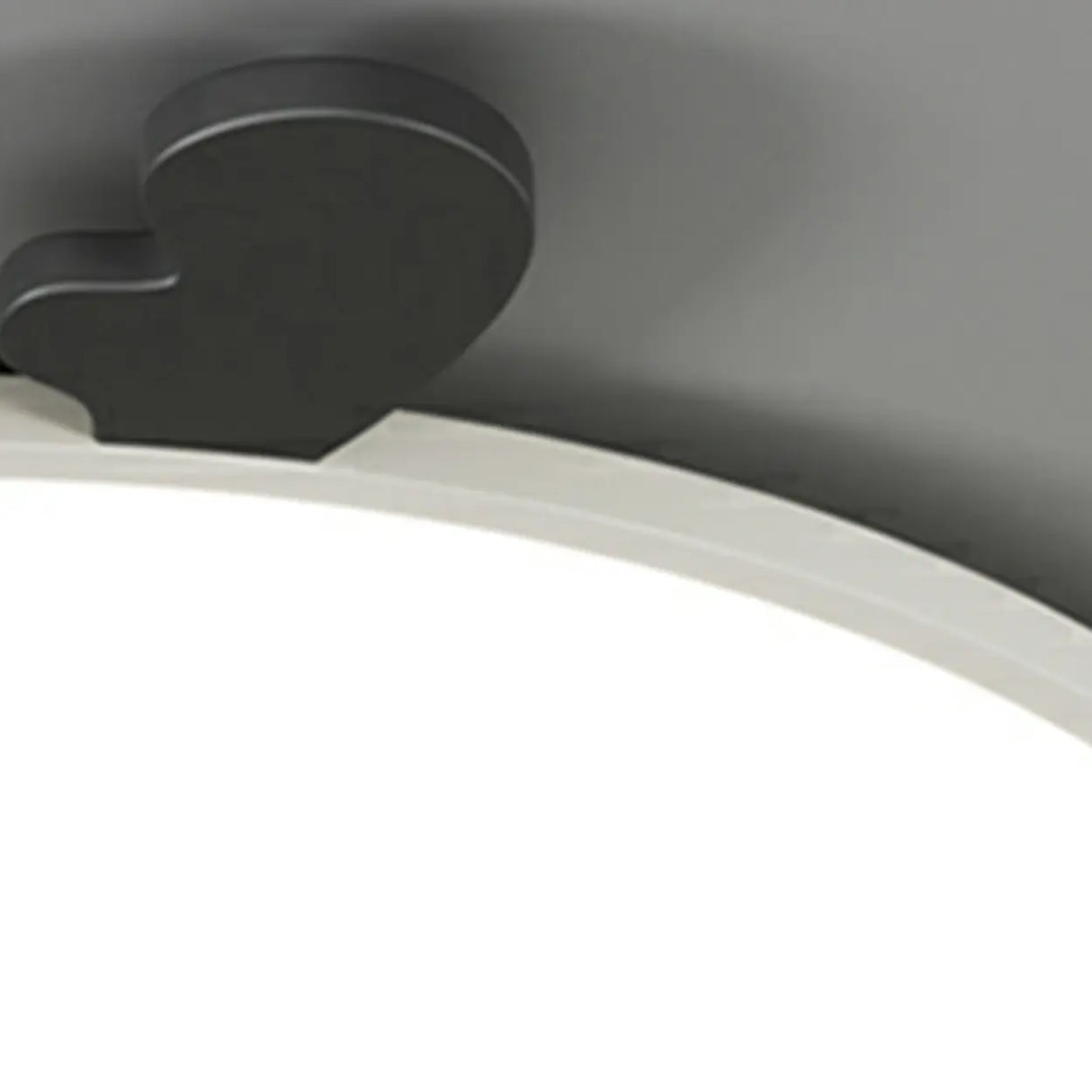 Modern Round Black Antlers Dimmable Flush Mount Light Image - 10