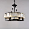 Contemporary Round Crystal Gold Living Room Chandelier Image - 6