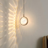 Modern Round Crystal Jellyfish Bedroom Pendant Light Image - 4