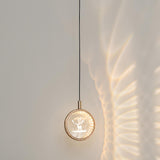 Modern Round Crystal Jellyfish Bedroom Pendant Light Image - 5