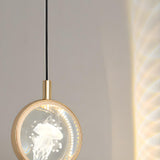 Modern Round Crystal Jellyfish Bedroom Pendant Light Image - 9