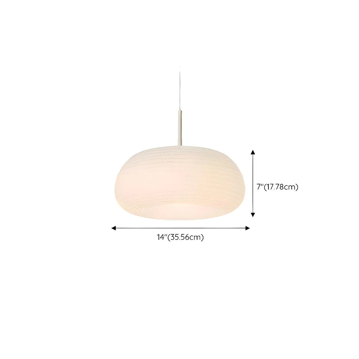 Modern Round Glass Pendant Light Dining Room White Image - 17