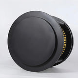 Modern Round Lantern Outdoor Aluminum Column Light Image - 9