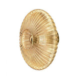 Modern Round Pleated Design Wall Sconce Image - 5