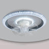 Modern Round Remote Dimmable Ceiling Fan with Light Image - 3